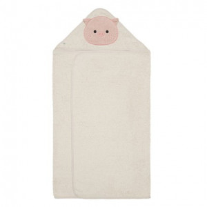 Perlimpinpin - Serviette à capuche - Cochon