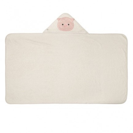 Perlimpinpin - Serviette à capuche - Cochon