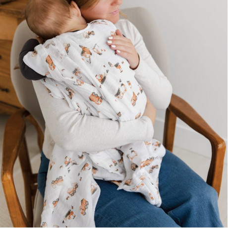 Perlimpinpin - Couverture mousseline de coton Perlimpinpin - Couverture mousseline de coton