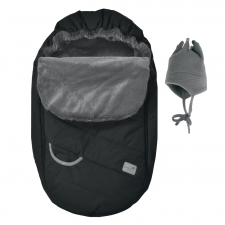Perlimpinpin - Baby Car Seat Cover for Winter - Black