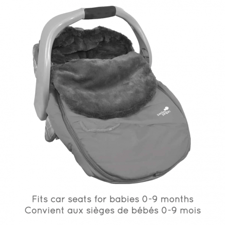Perlimpinpin - Housse de siège d'auto pour bébé pour l'hiver - Texture Toffee