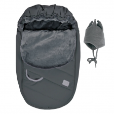 Perlimpinpin - Baby Car Seat Cover for Winter - Carbon Textured