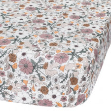 Perlimpinpin - Bamboo Fitted Sheet - Floral Patch