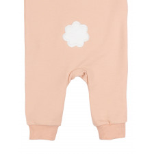 Petit Lem - Baby Bunny Hooded Playsuit - Light Pink