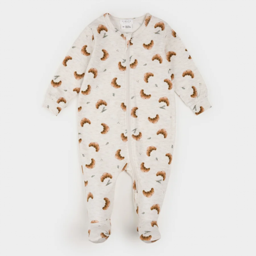 Petit Lem - Combinaison en coton biologique - Croissants