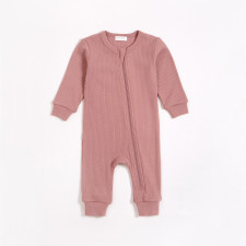 Petit Lem - Organic Cotton Rib Sleeper - Wild Rose Modal