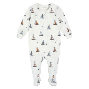  Petit Lem - Combinaison en Coton Biologique - Voiliers
