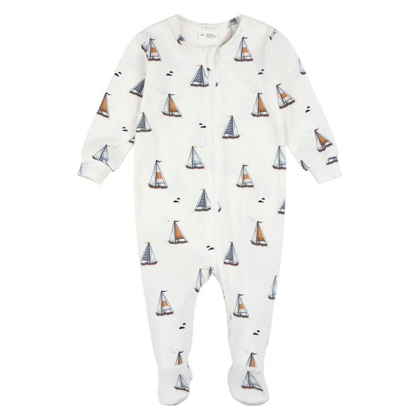  Petit Lem - Combinaison en Coton Biologique - Voiliers