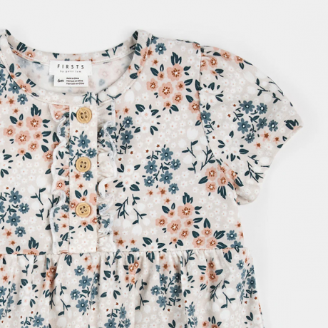 Petit Lem - Robe cache-couche - Fleurs Petit Lem - Robe cache-couche - Fleurs