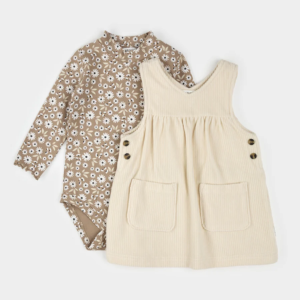 Petit Lem - Ensemble robe en velours côtelé