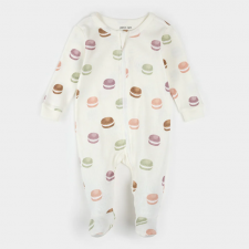 Petit Lem - Combinaison en Coton Biologique - Macaron
