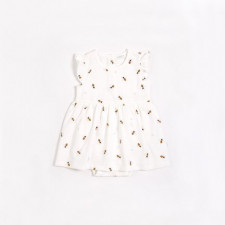Petit Lem - Jersey Bodysuit Dress - Bees 