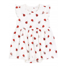 Petit Lem - Jersey Bodysuit Dress - Lady Bugs