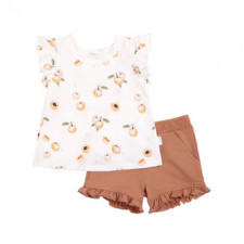 Petit Lem - T-Shirt and Short Set - Peaches