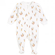 Petit Lem - Organic Cotton Rib Sleeper - Carrots