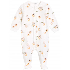 Petit Lem - Organic Cotton Rib Sleeper - Peaches