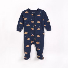 Petit Lem - Organic Cotton Sleeper - Submarines