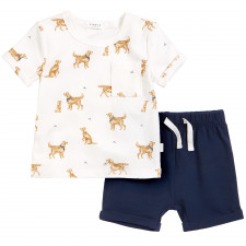 Petit Lem - T-shirt and Short Set - Golden Retriever