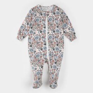 Petit Lem - Combinaison en Coton Biologique - Fleurs