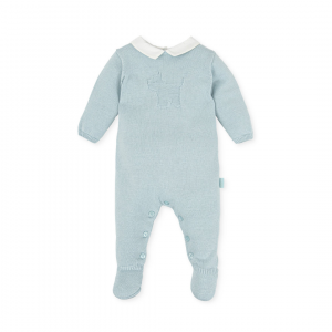 Tutto Piccolo - Blue Knit Romper