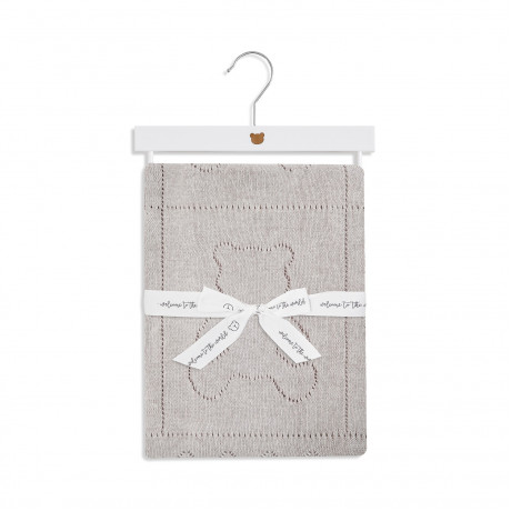 Piccolo Bambino - Couverture tricotée Teddy