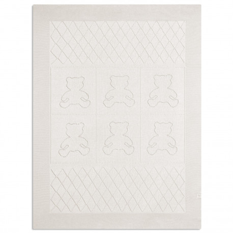 Piccolo Bambino - Couverture tricotée Teddy