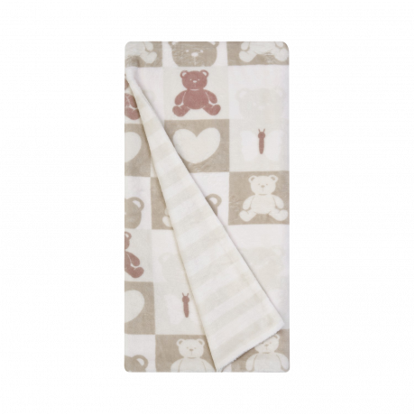 Piccolo Bambino - Couverture en peluche Teddy - Rose