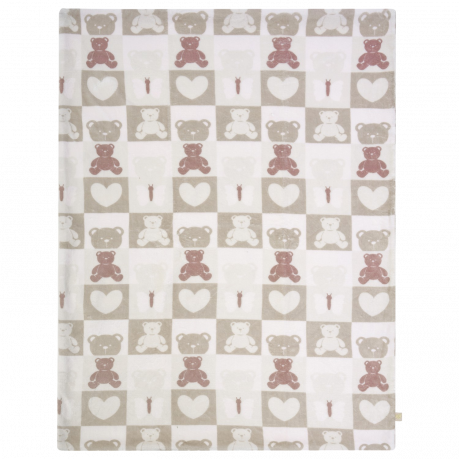 Piccolo Bambino - Couverture en peluche Teddy - Rose