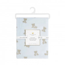 Piccolo Bambino - Couverture en peluche Teddy - Bleu