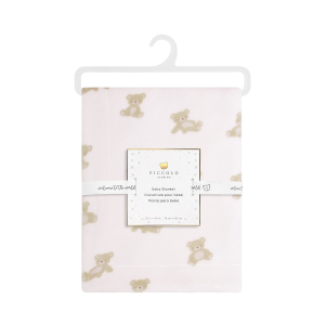Piccolo Bambino - Couverture en peluche Teddy - Rose