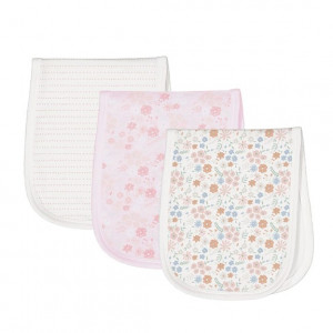 Piccolo Bambino - Jersey Burp Cloth 3pk - Pink