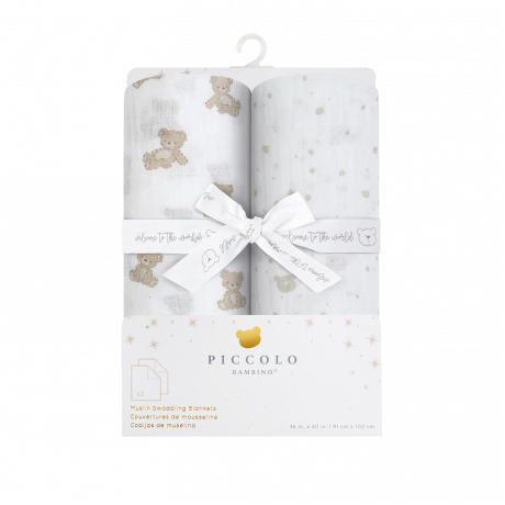 Piccolo Bambino - Couvertures de mousseline Teddy