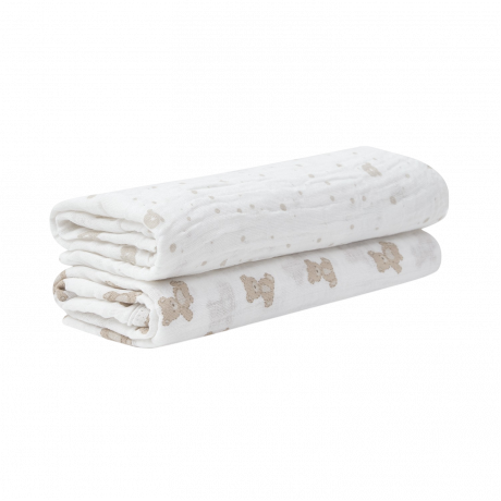 Piccolo Bambino - Couvertures de mousseline Teddy