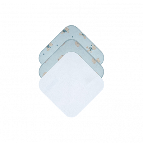 Piccolo Bambino - Serviette et débarbouillette Teddy (6 pièces)