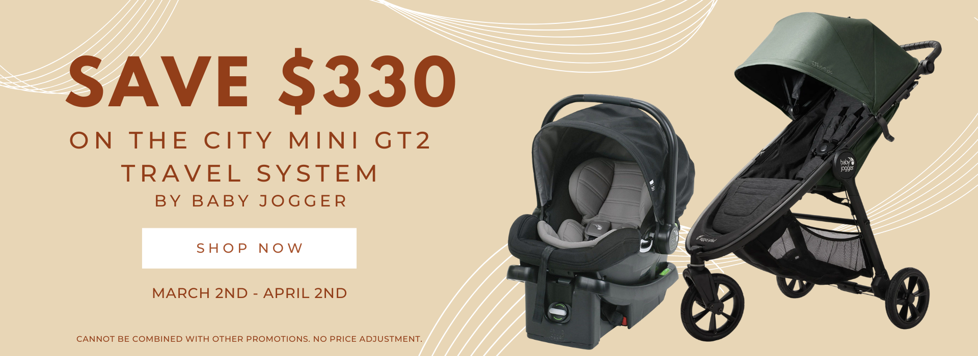 BABY JOGGER CITY MINI GT2 TRAVEL SYSTEM