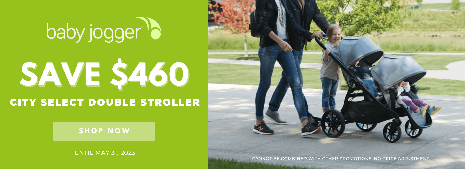 baby jogger city select double promotion