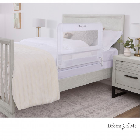 Dream On Me - Barrière de lit de sécurité en filet blanc Dream On Me - Barrière de lit de sécurité en filet blanc