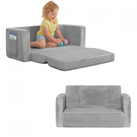 Dream On Me - Sofa d'enfant Nestle Duo - Gris