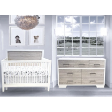 Lil Angels - Birch Crib and Dresser + FREE Matress