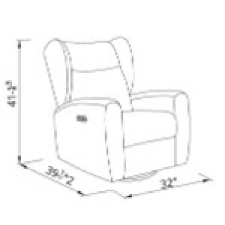 Lil Angels - Fauteuil inclinable électrique Cloud - Ivoire