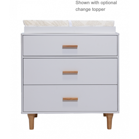 Lil Angels - Commode 3 tiroirs Lollipop - Blanc/Naturel