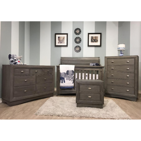 Lil Angels - Bassinette convertible & commode double Preston - Granite