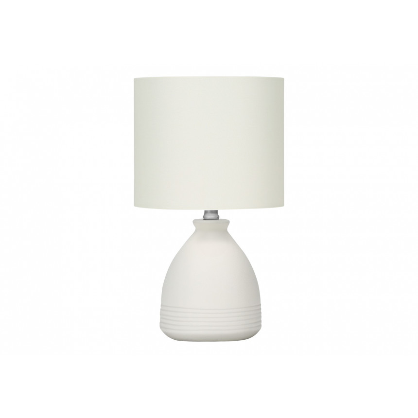 Monarch - 17''H Table Lamp - Cream/Ceramic, Ivory Shade