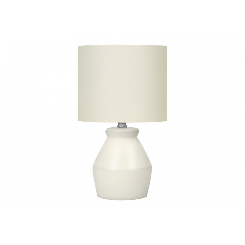 Monarch - 17''H Lampe de Table - Creme/Ceramique, Ivoire