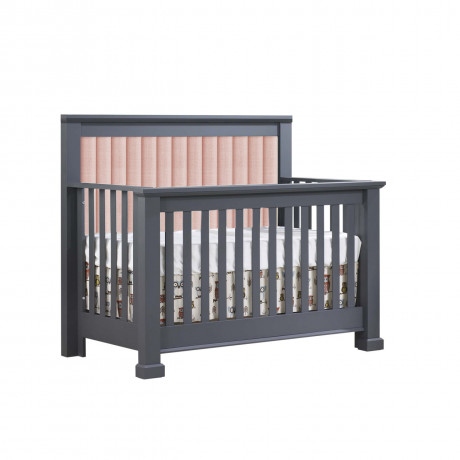 Natart - Taylor - Lit de Bébé Convertible 5-en-1 avec Panneau Rembourré