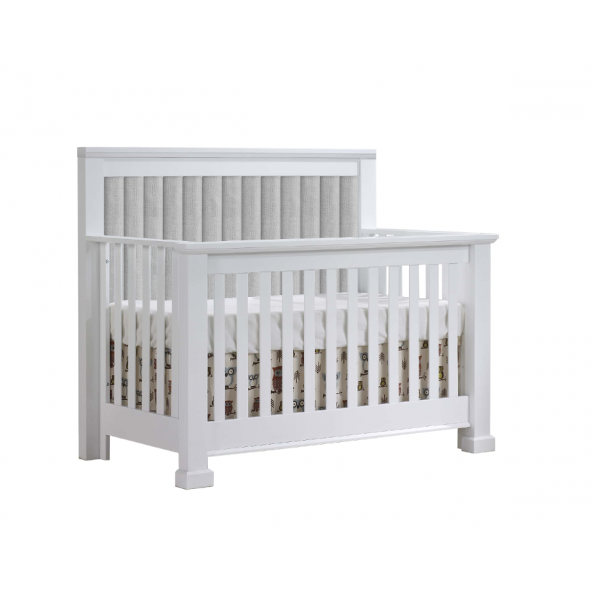 Natart - Taylor - Lit de Bébé Convertible 5-en-1 avec Panneau Rembourré