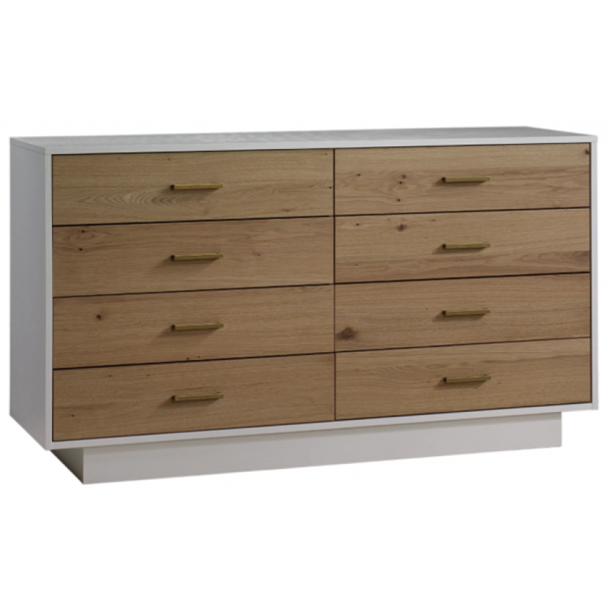 Natart - Commode Double Como Naturale - Blanc/Oak Naturel