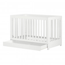 South Shore - Yodi - Crib With Drawer And Toddler Rail 