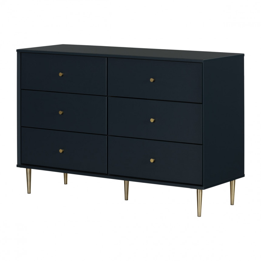 South Shore - Dylane - Double Dresser - Navy Blue 