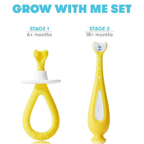 FridaBaby - Grow-With-Me Ensemble Brosse à dents d'entrainement 